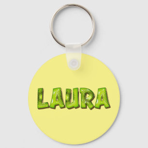 Llavero Laura Name Kiwi Design Schlüsselanhänger