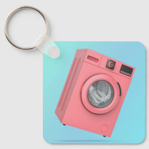 Llavero Lavadora rosa moderna