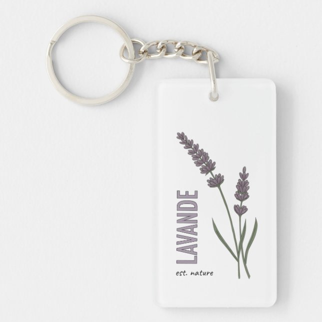Llavero Lavanda este. Naturaleza (Frente)