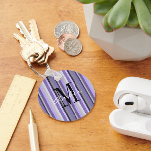 Llavero Lavanda Gris Púrpura Vertical Personalizado