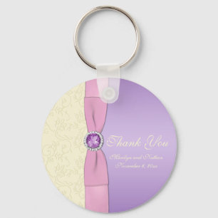 Llavero Lavanda, Rosa e Marfil