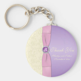 Llavero Lavanda, Rosa e Marfil