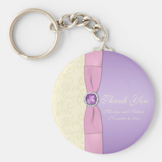 Llavero Lavanda, Rosa e Marfil (Frente)