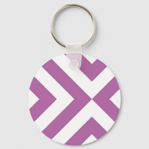 Llavero Lavanda y Chevrons blancos