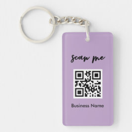 Llavero Lavender Código QR Tarjeta de presentación Tu Pers