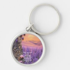 Llavero Lavender  keychain Lamentations 3:23