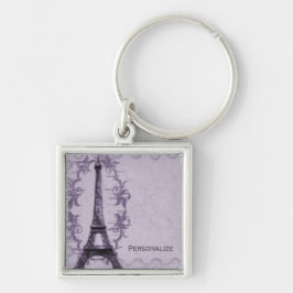 Llavero Lavender Paris Grunge Keychain