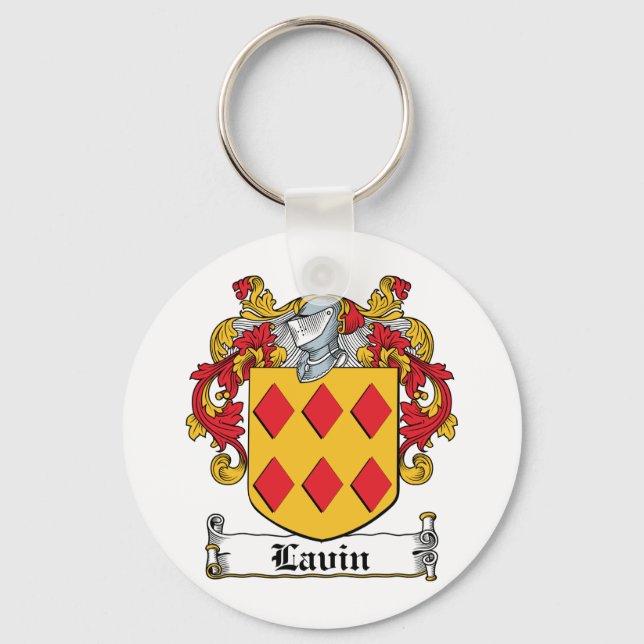 Llavero Lavin Family Crest (Anverso)