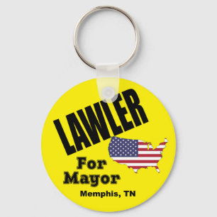 Llavero Lawler for Mayor Keychain