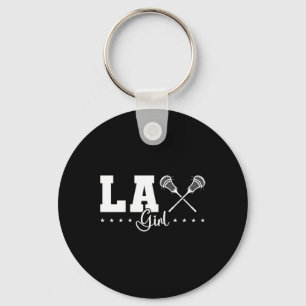 Llavero Lax Chica Lacrosse Player