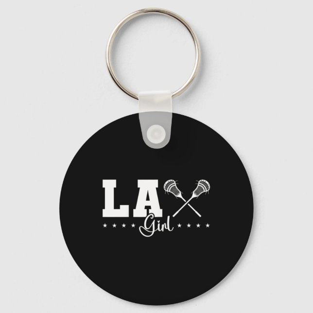 Llavero Lax Chica Lacrosse Player (Anverso)