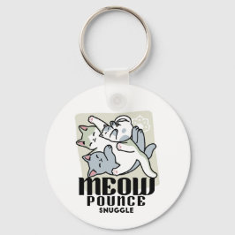 Llavero Laze Furr Days - Diseño de gatos perezosos