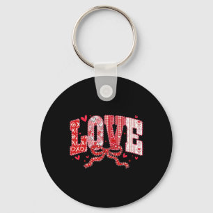 Llavero Lazo de Coqueta Corazones Amor San Valentín Xoxo S
