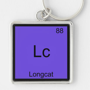 Llavero Lc - Símbolo longcat de química divertida meme cam