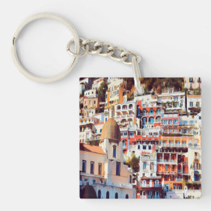 Llavero ldp POSITANO - pueblo - iglesia Santa Maria Assunt