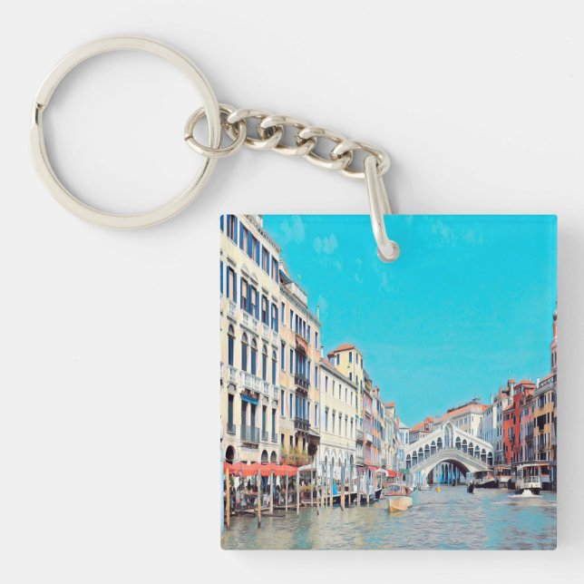Llavero ldp VENICE - Gran Canal - Playa Rialto - (Frente)