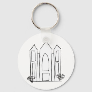 Llavero LDS Salt Lake City Temple simple mormón moderno