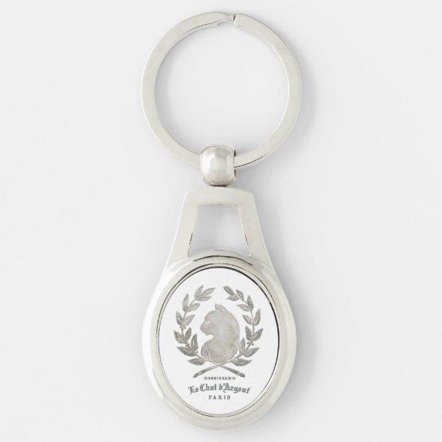 Llavero Le Chat d'Argent Camafeo Oval (Anverso)