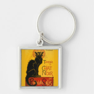 Llavero Le Chat Noir El Viento Art Nouveau Del Gato Negro