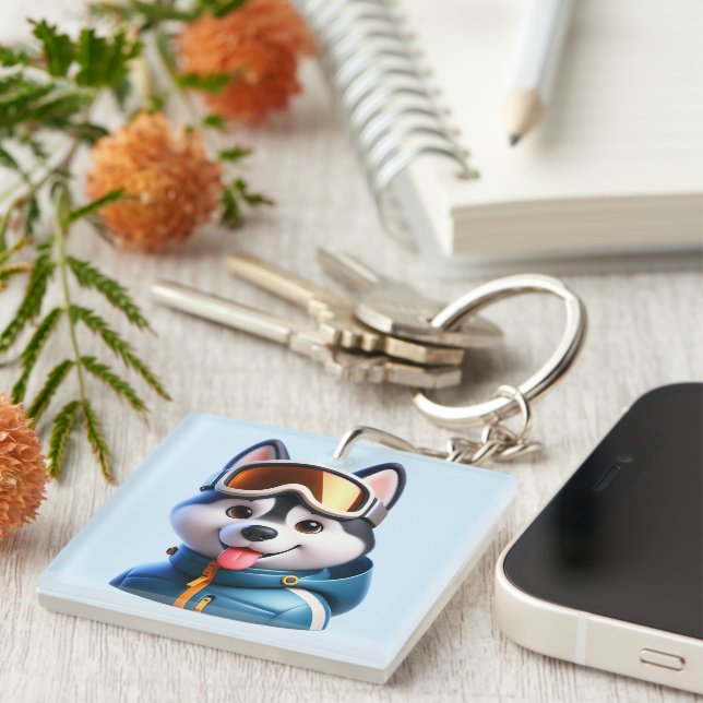 Llavero Le Super Husky Aventurier (Frente Derecha)