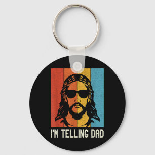 Llavero Le voy a decir a papá - Jesús con gafas de sol - C