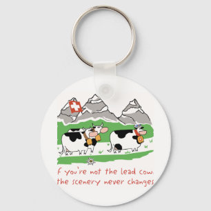Llavero Lead Cow Keychain