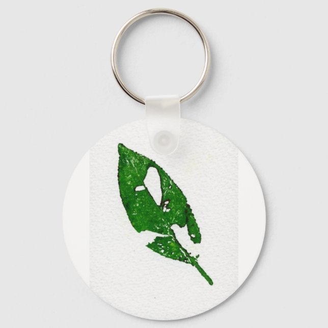 Llavero Leaf Nature Print Keychain (Anverso)