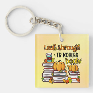 Llavero Leaf Through A TR Kohler Book Keychain