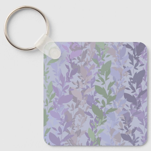 Llavero Leafy Creeping Vine Drawing Pattern With Pastels (Anverso)