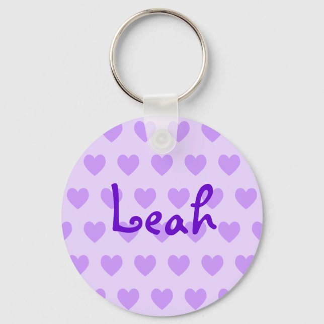 Llavero Leah en morado (Anverso)