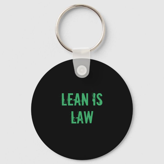 Llavero Lean is Law Fitness Personal Trainer Bodybuilding (Anverso)