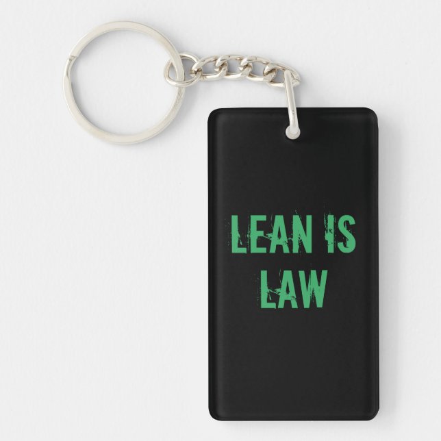 Llavero Lean is Law Fitness Personal Trainer Bodybuilding (Frente)