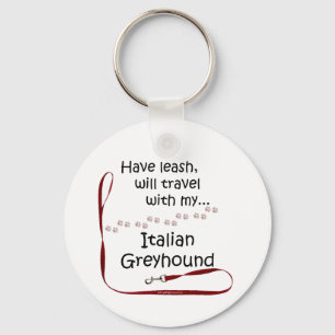 Llavero Leash de viaje de Greyhound italiano - Keychain