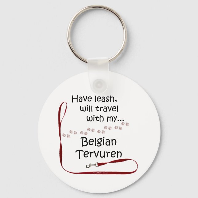 Llavero Leash de viaje de Tervuren belga - Keychain (Anverso)