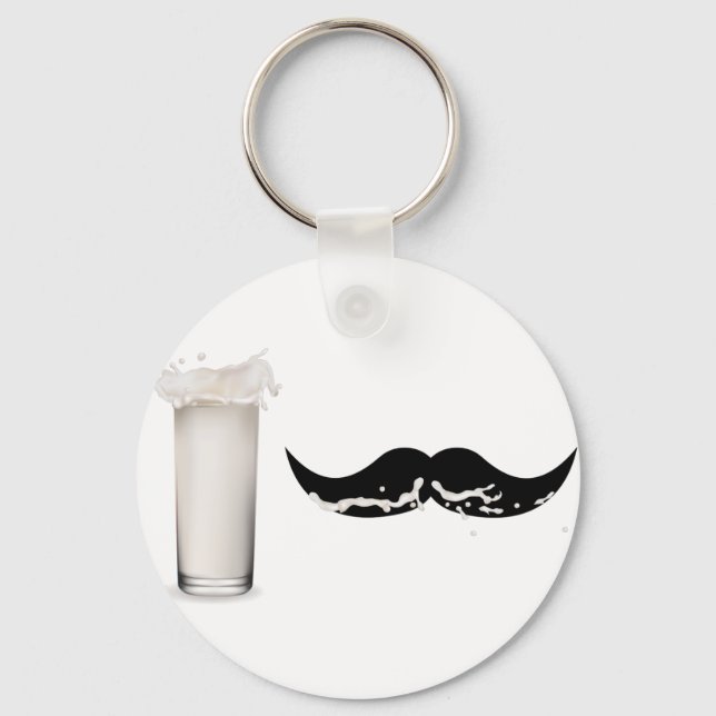 Llavero Leche Mustache (Anverso)