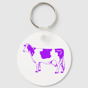 Llavero Leche Silhouette Carne de vacuno Moo Bull Steer