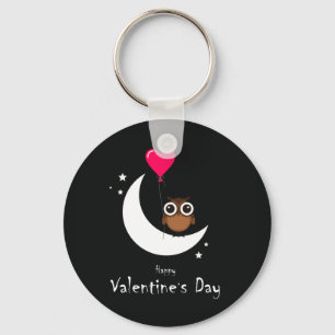 Llavero Lechuza Cute el día de San Valentín