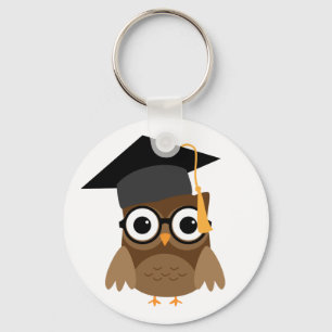 Llavero Lechuza Geeky con Lentes y Keychain de Graduación