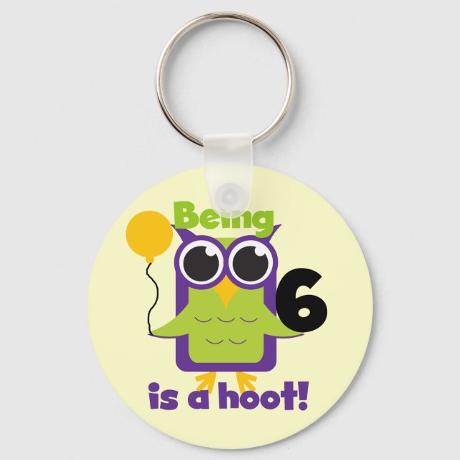 Llavero Lechuza Hoot 6ª camisetas de cumpleaños y regalos (Anverso)
