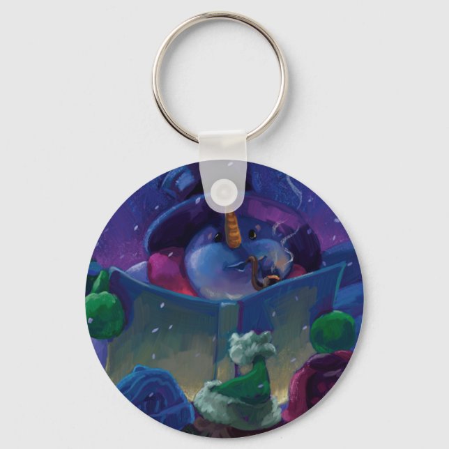 Llavero Lectura en invierno (Anverso)