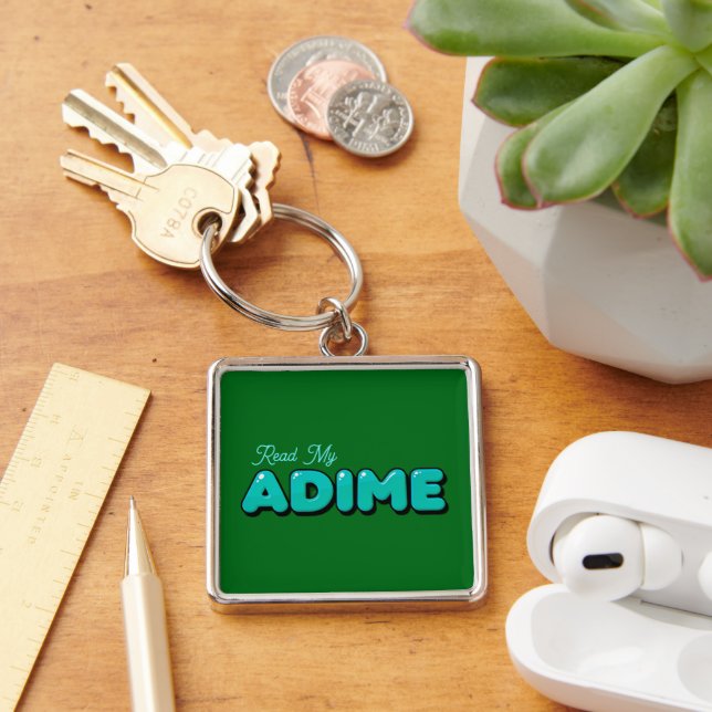 Llavero "Lee mi ADIME" Llave Verde (Escritorio )