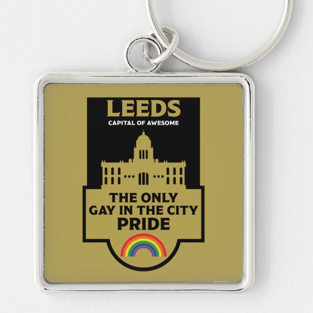 Llavero Leeds Gay Pride - Leeds England LGBT - (Frente)