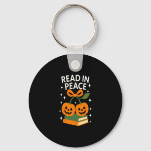 Llavero Leer en paz libro divertido de Halloween