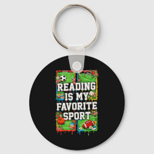 Llavero Leer es mi deporte favorito introvertido divertido