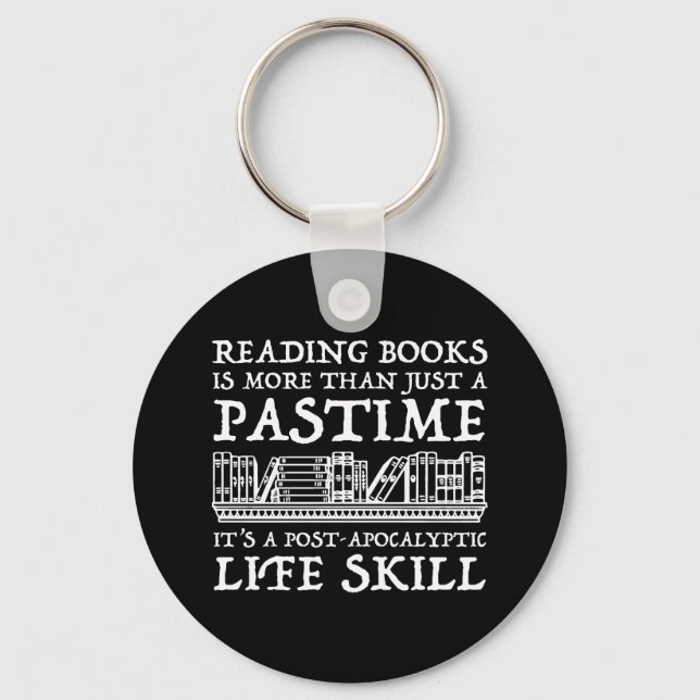 Llavero Leer libros es más que un simple pasatiempo (Anverso)