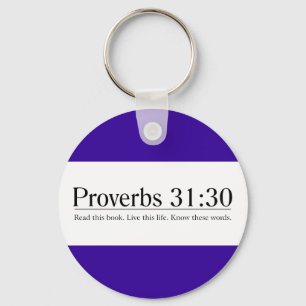 Llavero Leer los proverbios de la Biblia 31:30
