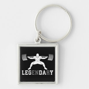 Llavero Leg Day - Legendario - Squat - Gym Inspirador