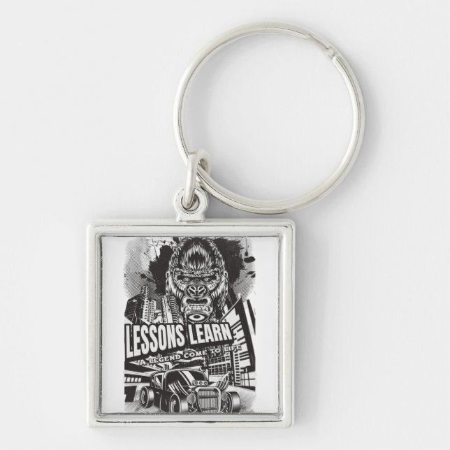 Llavero Legendary Gorilla Lessons Learn Keychain (Frente)