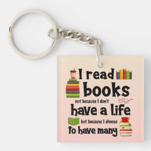 Llavero Leí Libros Porque Llevo Muchas Vidas