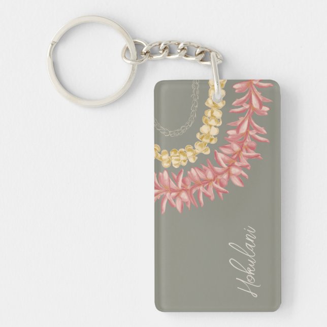 Llavero Lei personalizado de Lā por Wander con Aloha (Frente)